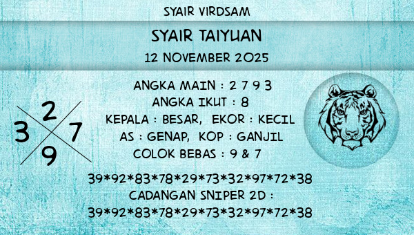 Syair Virdsam - Syair Taiyuan