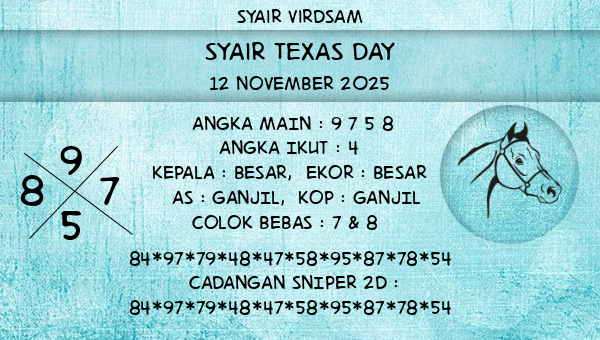 Syair Virdsam - Syair Texas Day