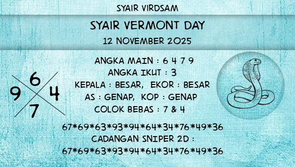 Syair Virdsam - Syair Vermont Day