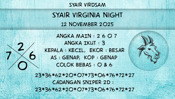 Syair Virdsam - Syair Virginia Night