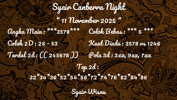 Syair Wisnu - Syair Canberra Night