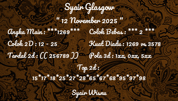 Syair Wisnu - Syair Glasgow