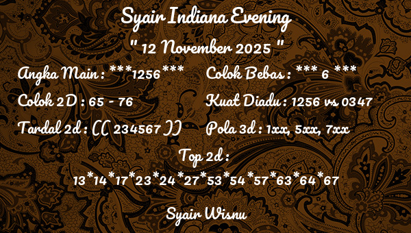 Syair Wisnu - Syair Indiana Evening