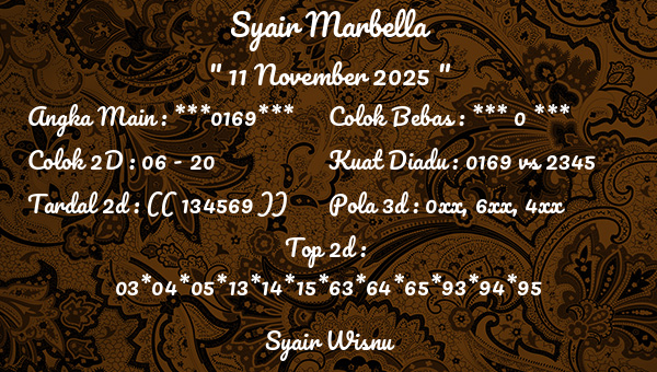 Syair Wisnu - Syair Marbella