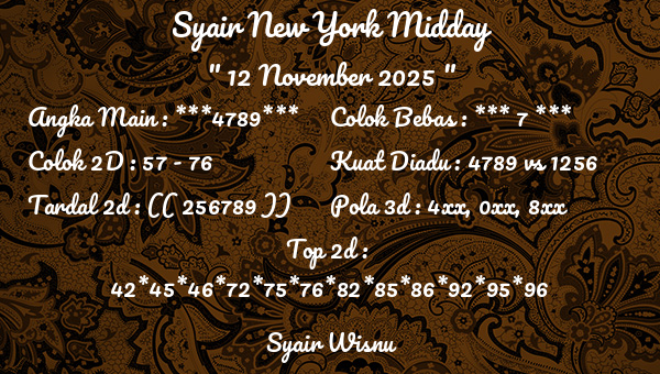 Syair Wisnu - Syair New York Midday