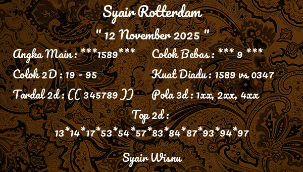 Syair Wisnu - Syair Rotterdam