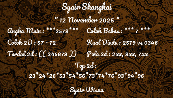 Syair Wisnu - Syair Shanghai