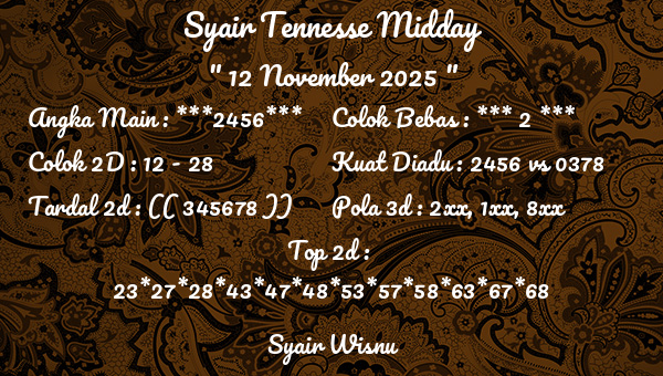 Syair Wisnu - Syair Tennesse Midday