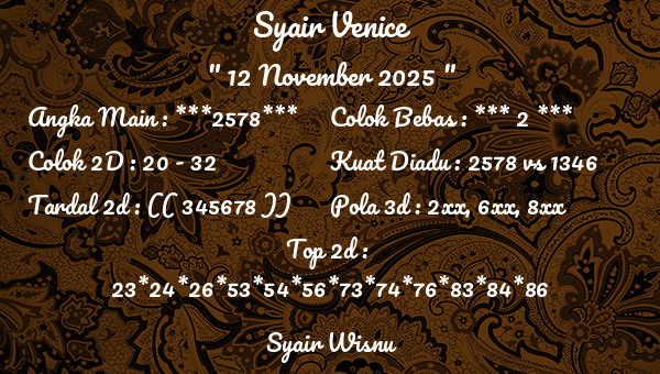 Syair Wisnu - Syair Venice