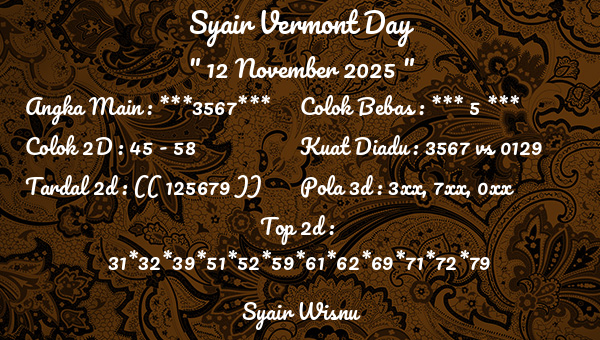 Syair Wisnu - Syair Vermont Day