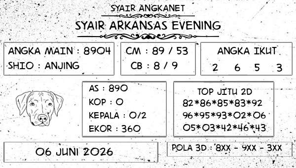 SYAIR ANGKANET - Syair Arkansas Evening