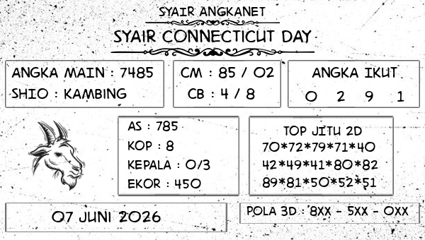 SYAIR ANGKANET - Syair Connecticut Day