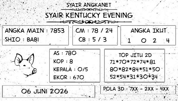 SYAIR ANGKANET - Syair Kentucky Evening