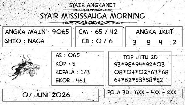 SYAIR ANGKANET - Syair Mississauga Morning