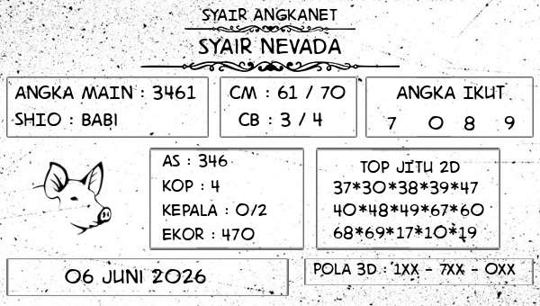 SYAIR ANGKANET - Syair Nevada
