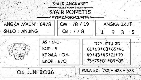 SYAIR ANGKANET - Syair Poipet15