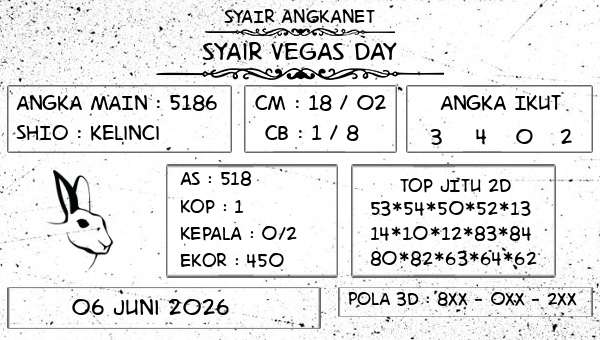 SYAIR ANGKANET - Syair Vegas Day