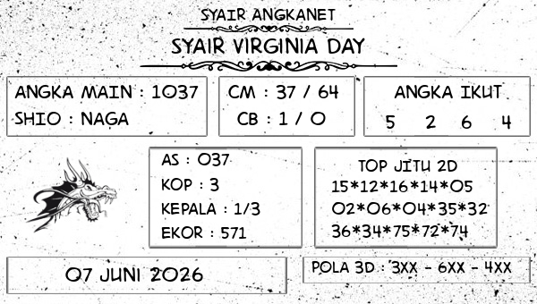 SYAIR ANGKANET - Syair Virginia Day