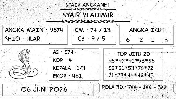 SYAIR ANGKANET - Syair Vladimir