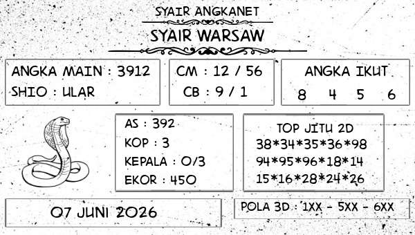 SYAIR ANGKANET - Syair Warsaw