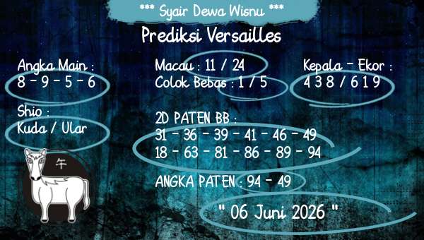 Syair Dewa Wisnu - Prediksi Versailles