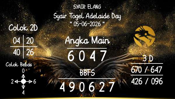 SYAIR ELANG - Syair Togel Adelaide Day