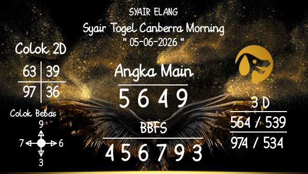 SYAIR ELANG - Syair Togel Canberra Morning