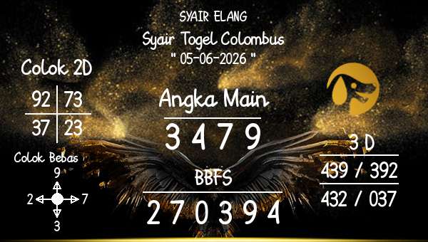 SYAIR ELANG - Syair Togel Colombus
