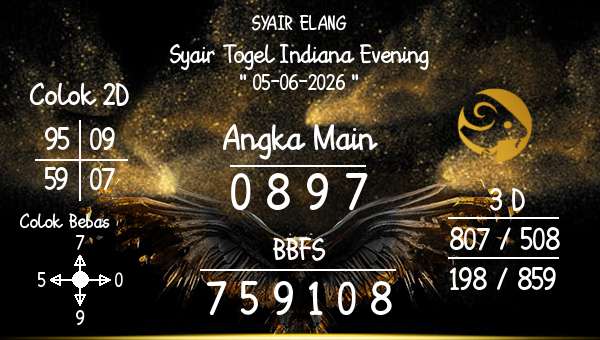SYAIR ELANG - Syair Togel Indiana Evening