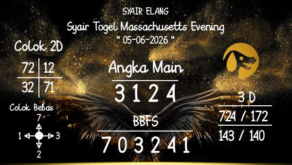 SYAIR ELANG - Syair Togel Massachusetts Evening