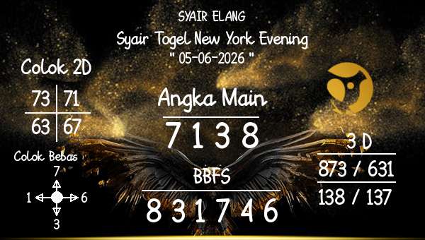 SYAIR ELANG - Syair Togel New York Evening
