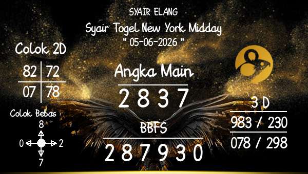 SYAIR ELANG - Syair Togel New York Midday