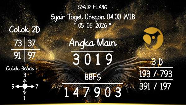 SYAIR ELANG - Syair Togel Oregon 04:00 WIB
