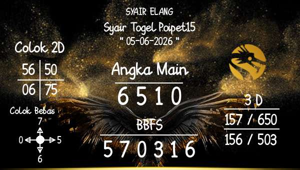 SYAIR ELANG - Syair Togel Poipet15