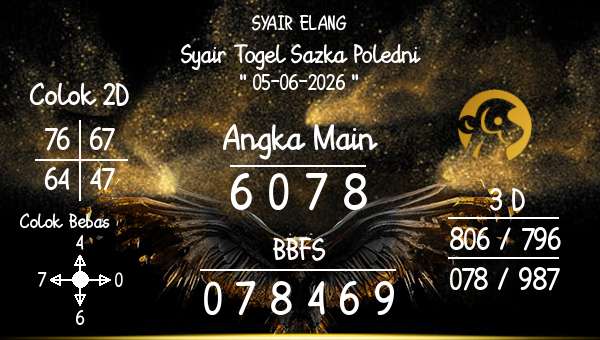 SYAIR ELANG - Syair Togel Sazka Poledni