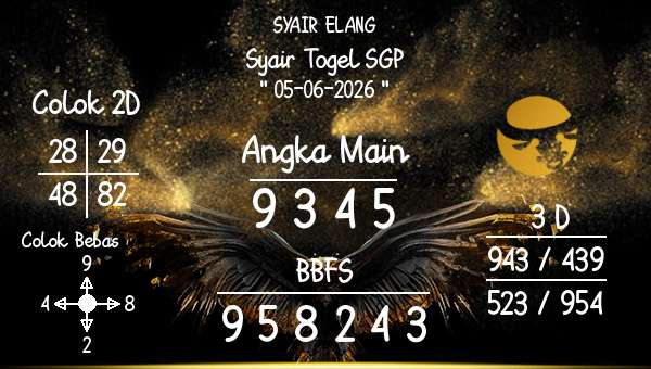 SYAIR ELANG - Syair Togel SGP