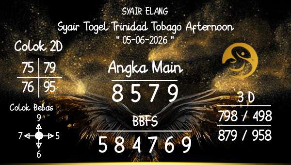 SYAIR ELANG - Syair Togel Trinidad Tobago Afternoon