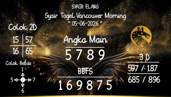 SYAIR ELANG - Syair Togel Vancouver Morning