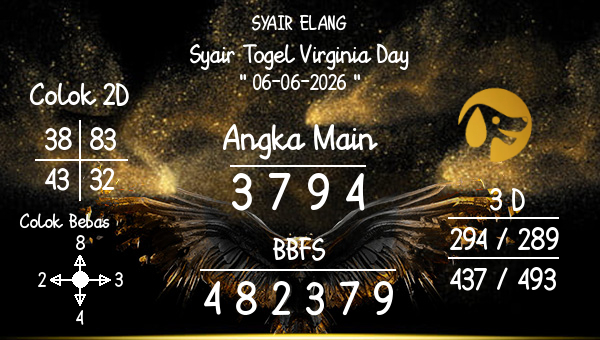 SYAIR ELANG - Syair Togel Virginia Day