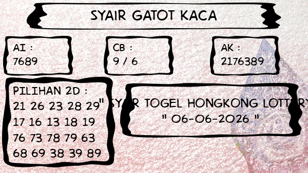 Syair Gatot Kaca - Syair Togel Hongkong Lottery
