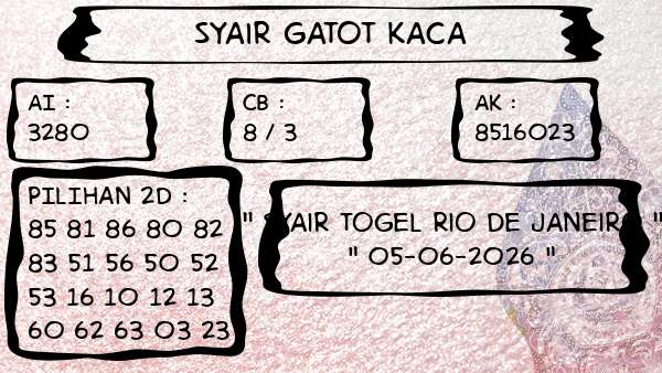 Syair Gatot Kaca - Syair Togel Rio De Janeiro