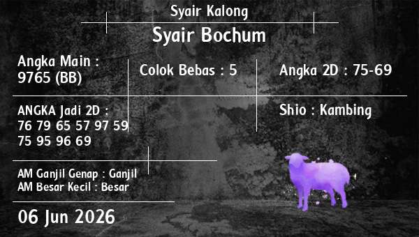 Syair Kalong - Syair Bochum