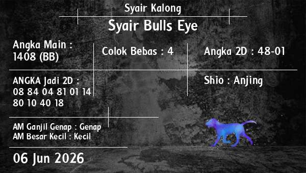 Syair Kalong - Syair Bulls Eye