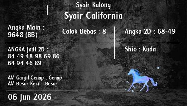 Syair Kalong - Syair California