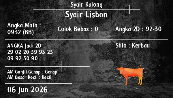 Syair Kalong - Syair Lisbon