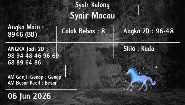 Syair Kalong - Syair Macau