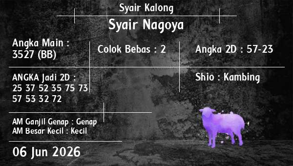 Syair Kalong - Syair Nagoya