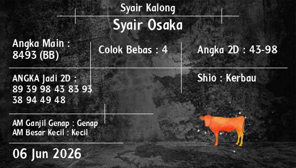 Syair Kalong - Syair Osaka