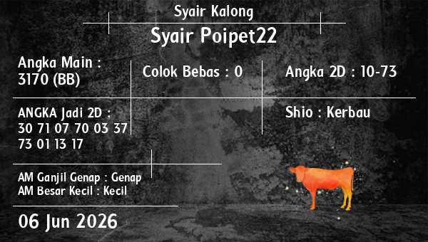 Syair Kalong - Syair Poipet22