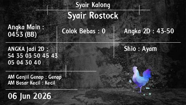 Syair Kalong - Syair Rostock